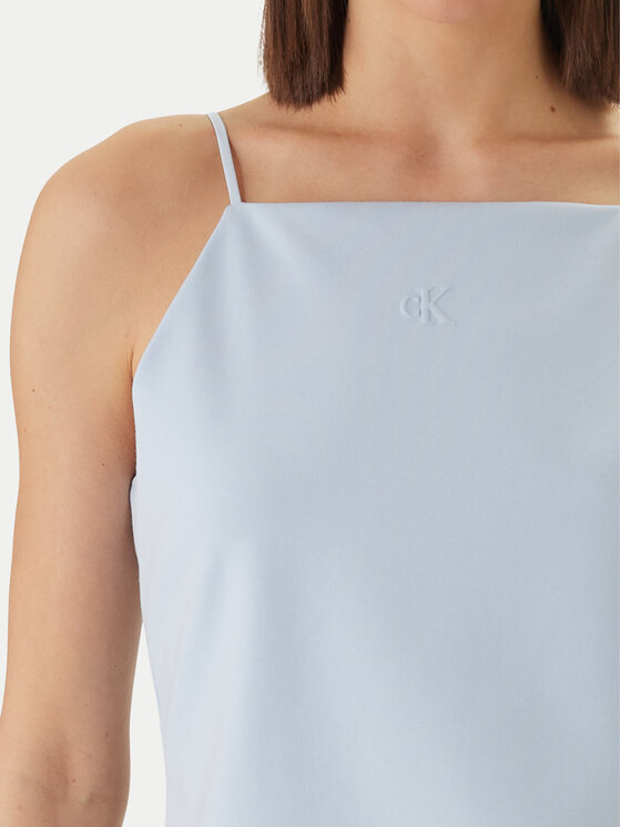 Calvin Klein Jeans Calvin Klein Jeans Top Ponte LV044F206G Niebieski Slim Fit