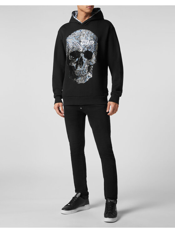 PHILIPP PLEIN PHILIPP PLEIN Bluza 1869 Czarny Regular Fit