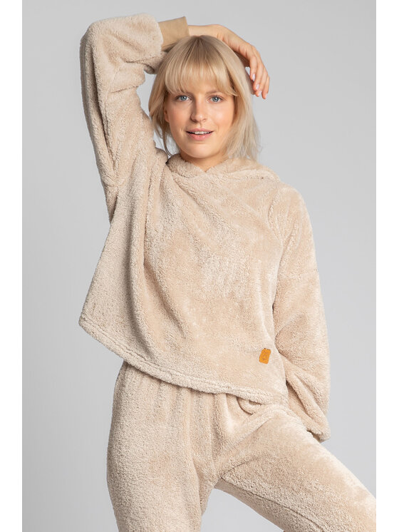 LaLupa LaLupa Bluza LA003 Brązowy Comfortable Fit
