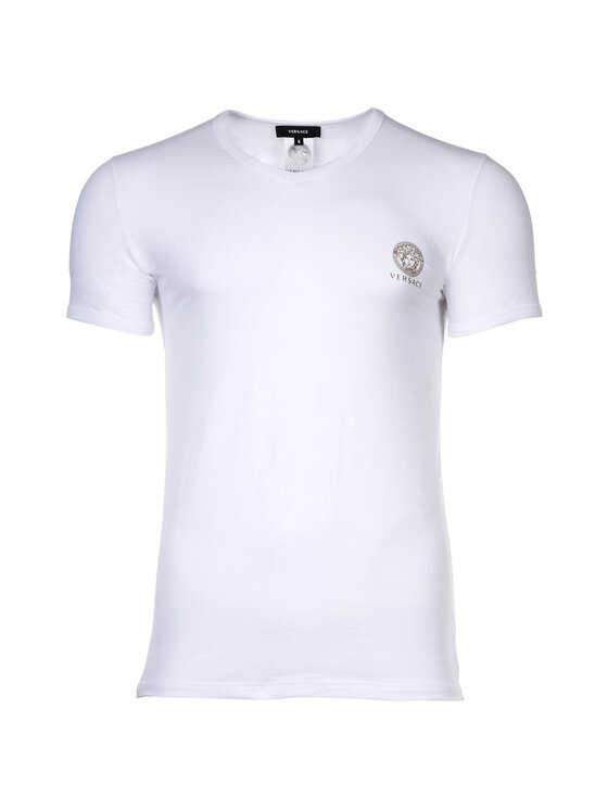Versace Versace T-Shirt 26512 Biały Slim Fit