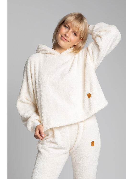 LaLupa LaLupa Bluza LA003 Écru Comfortable Fit