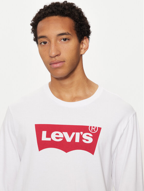 Levi's® Levi's® Longsleeve Graphic Tee 36015-0010 Biały Regular Fit