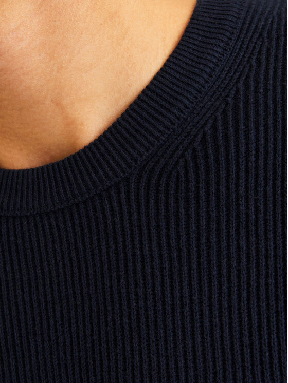 Jack & Jones Jack & Jones Sweter Perfect 12257771 Granatowy Regular Fit