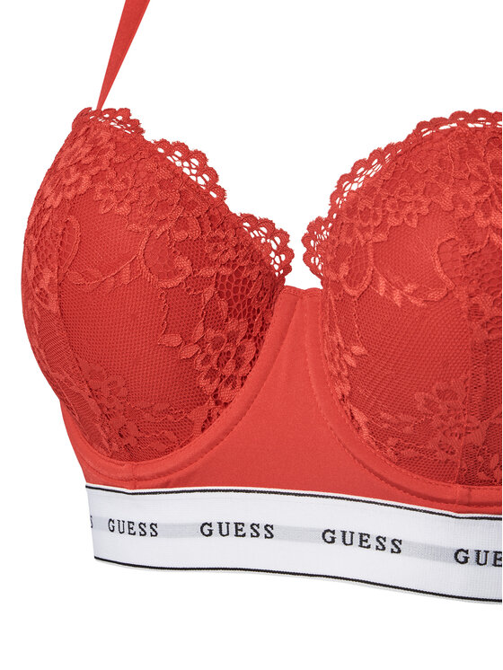 Guess Guess Biustonosz push-up O2BC06 KBBT0 Czerwony