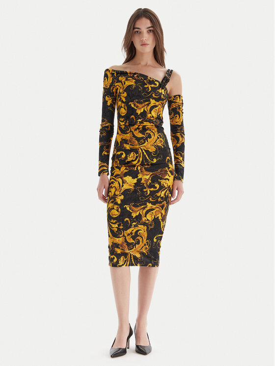 Versace Jeans Couture Versace Jeans Couture Kokteilinė suknelė 79HAO974 JS508 Juoda Slim Fit