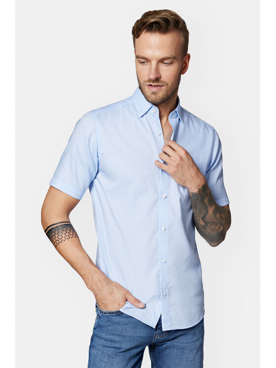 Lancerto Lancerto Koszula Monica KO073123000044 Błękitny Slim Fit