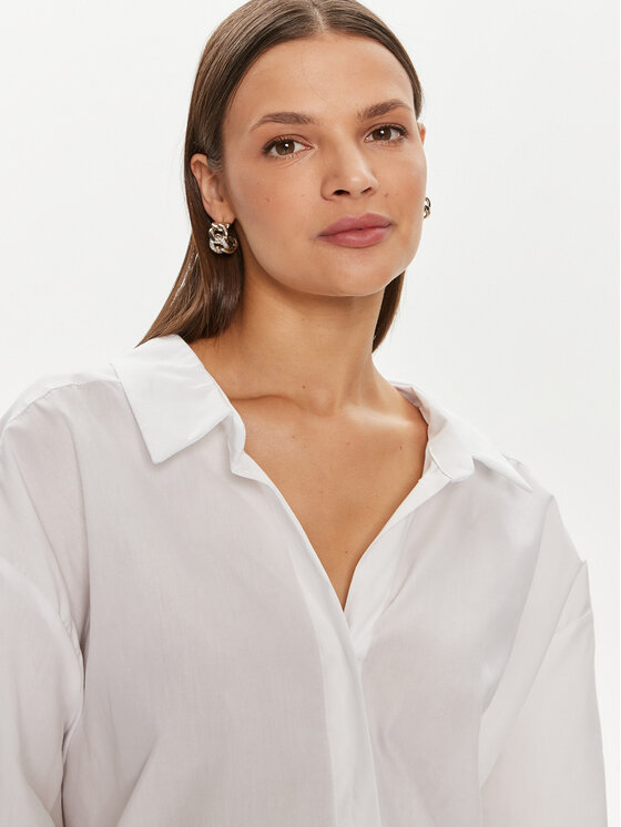 ViCOLO ViCOLO Srajca TB0121 Bela Relaxed Fit