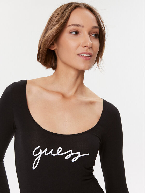 Guess Guess Glaustinukė O3BM03 KBBU1 Juoda Slim Fit