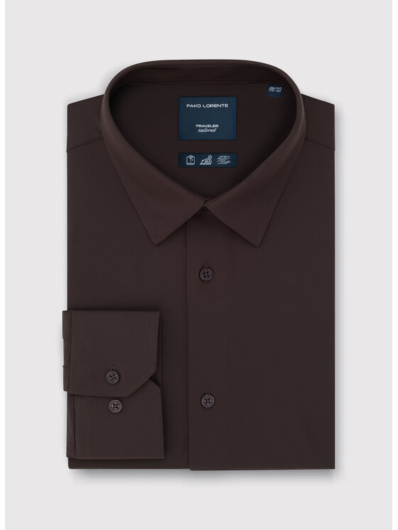 Pako Lorente Pako Lorente Koszula P26WF-1X-011 Brązowy Slim Fit