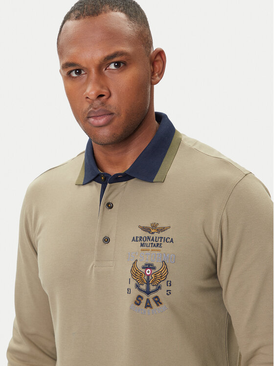 Aeronautica Militare Aeronautica Militare Polo 252PO1896UP00173 Cachi Regular Fit