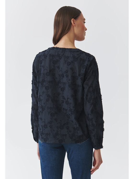 TATUUM TATUUM Blúzka RELIA Tmavomodrá Loose Fit