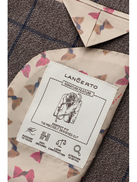 Lancerto Lancerto Marynarka Toulouse MA073226000024 Brązowy Regular Fit