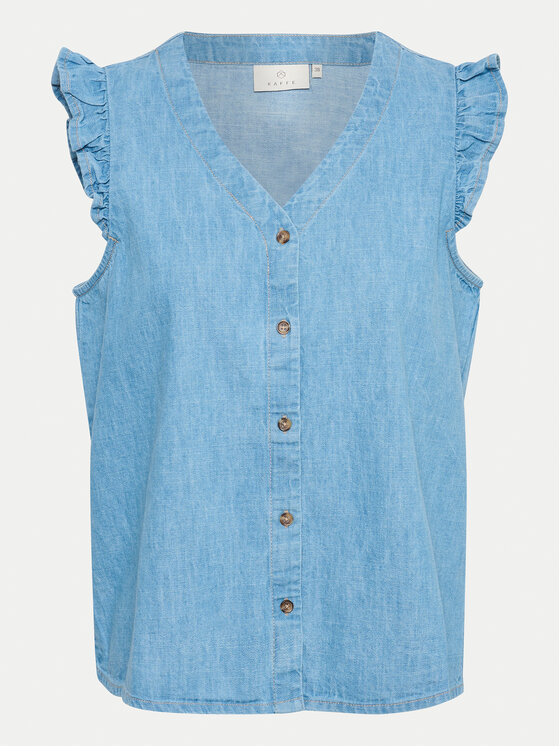 Kaffe Kaffe Bluse Louise 10508521 Blau Regular Fit