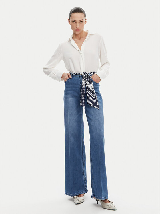 Gaudi Gaudi Jeans hlače 511BD26009 Modra Wide Leg