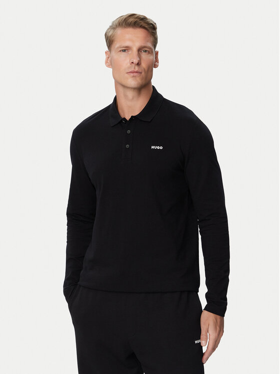 HUGO HUGO Polo särk Donoslong 50547358 Must Regular Fit