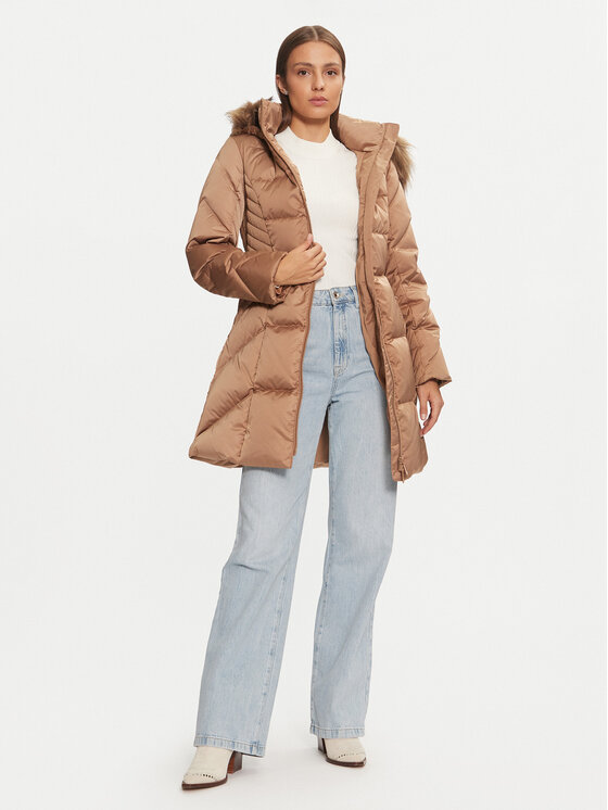 Guess Guess Geacă din puf New Olga W4BL40 WEX52 Bej Regular Fit