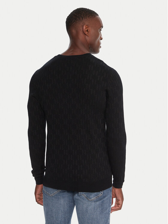 KARL LAGERFELD KARL LAGERFELD Megztinis 655018 554302 Juoda Regular Fit