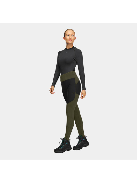 Alpinus Alpinus Legginsy Orta Khaki Slim Fit