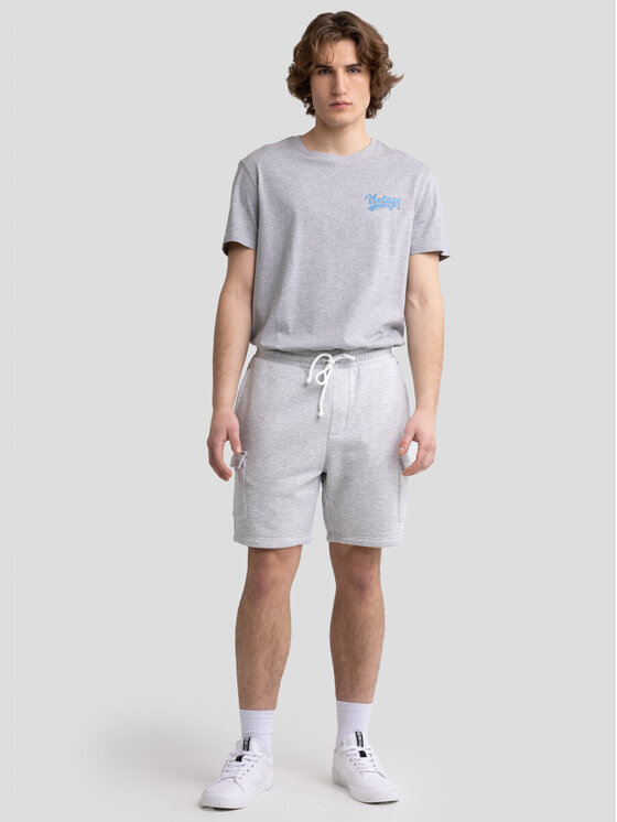 BIG STAR BIG STAR Szorty MANDOS_901_110 Szary Classic Fit