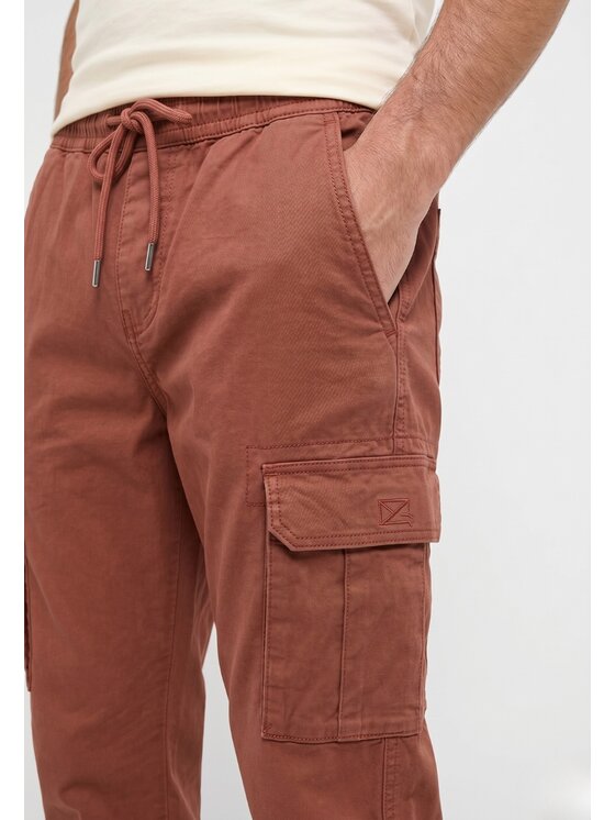 Mustang Mustang Pantaloni chino Paris Jogger Cargo Rosso Regular Fit