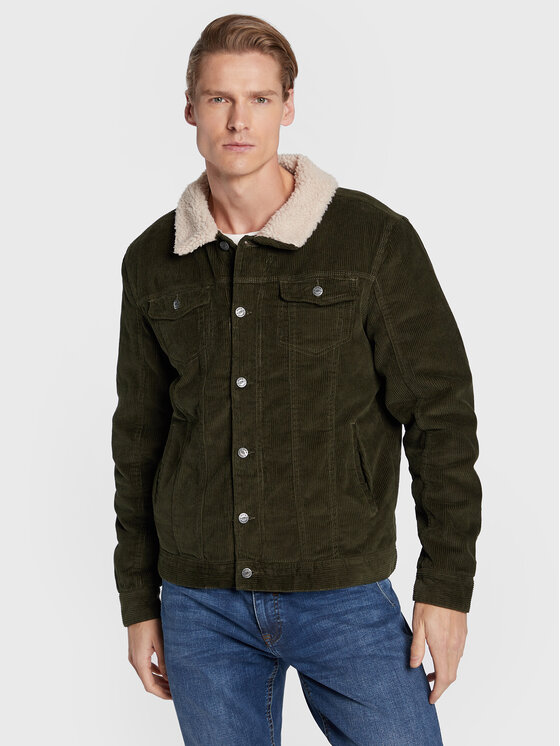 Blend Blend Kožuh Outwear 20714392 Zelena Regular Fit