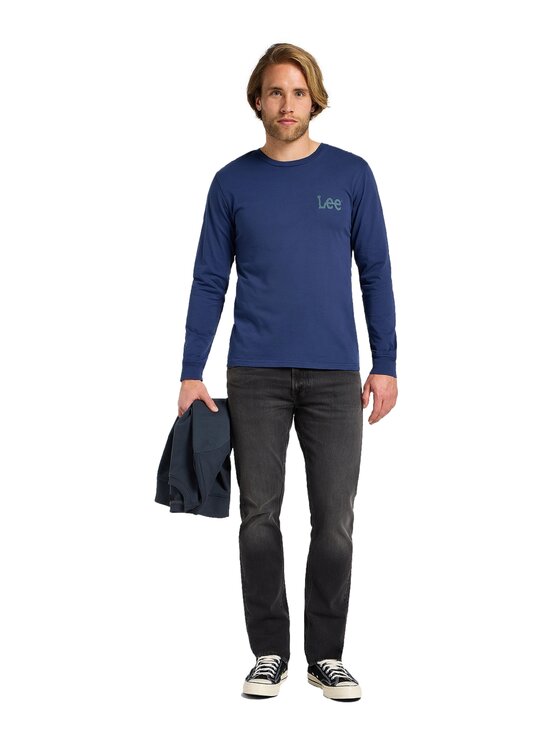 Lee Lee Jeansy 112355812 Szary Regular Fit