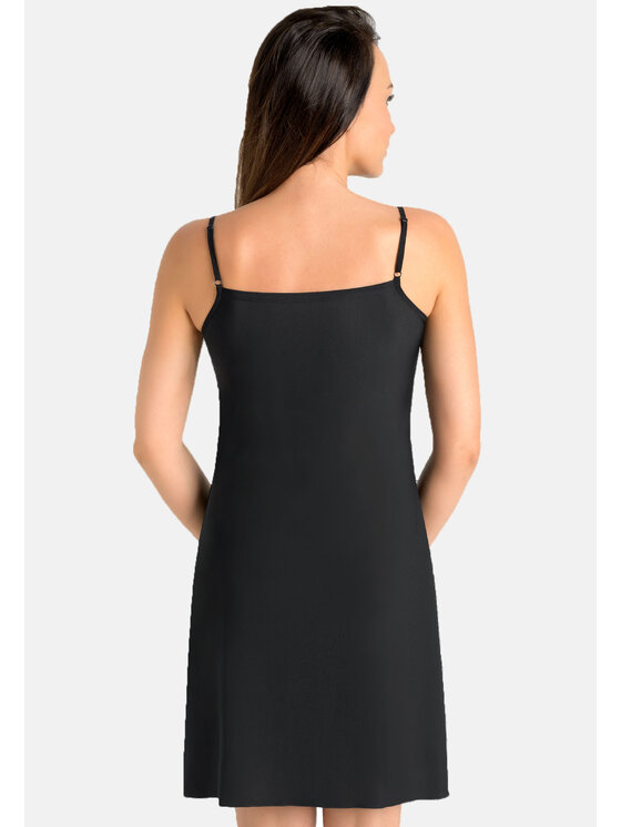 Teyli Teyli Koszula nocna 322 Czarny Regular Fit