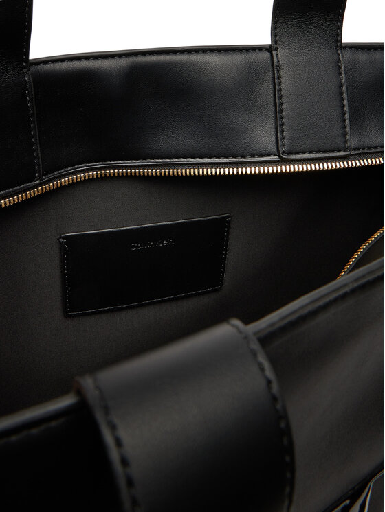 Calvin Klein Calvin Klein Torebka Bold Ck Medium Tote LV04F3218G Czarny