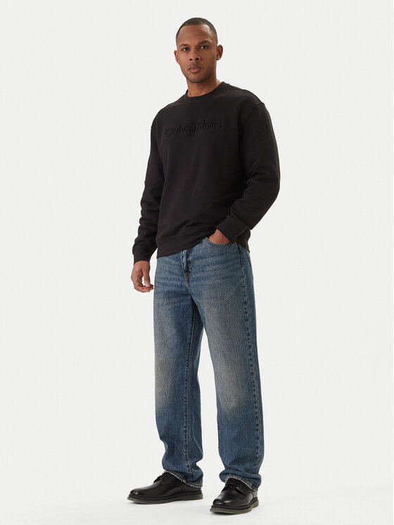 Calvin Klein Calvin Klein Суитшърт Eu Sportswear Graphic LV04LF230G Черен Regular Fit