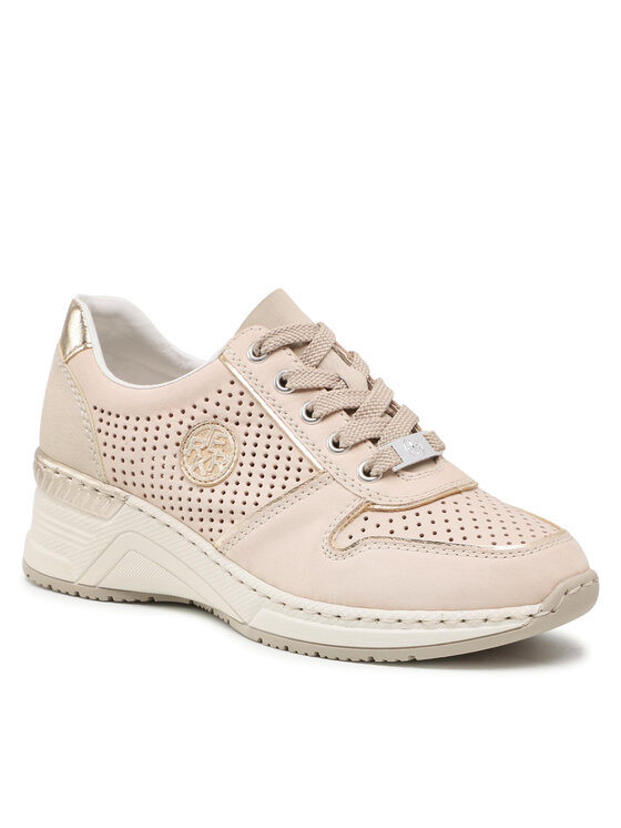 Rieker Rieker Sneakersy N4346-60 Beżowy