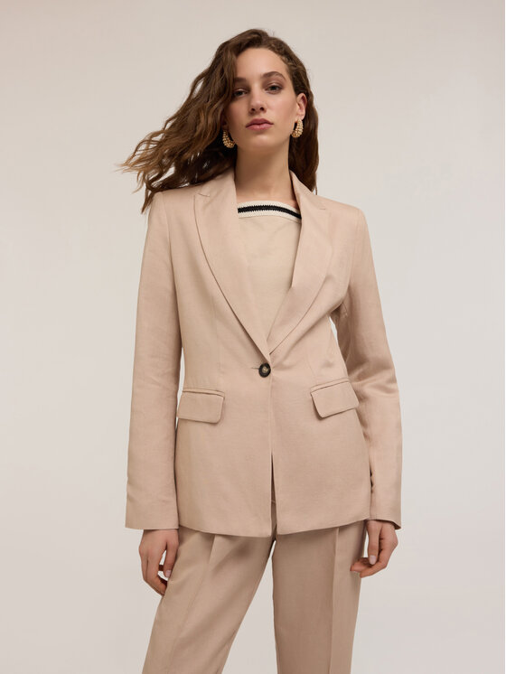 Motivi Motivi Giacca outdoor Q663Q100922N002 Écru Regular Fit