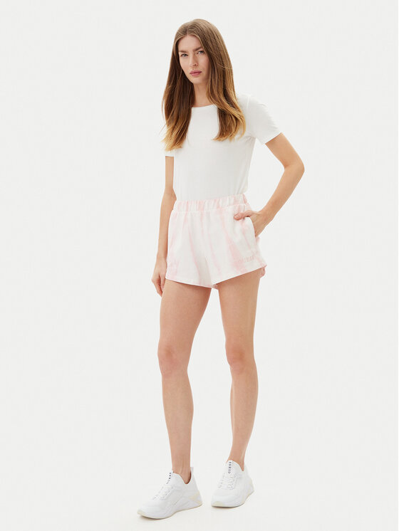 Guess Guess Sportovní kraťasy V5GD11 KCRQ0 Růžová Relaxed Fit