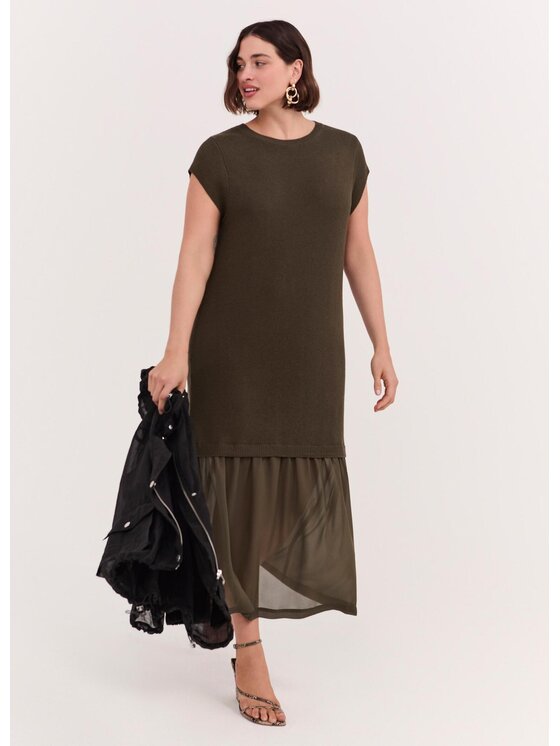 Fiorella Rubino Fiorella Rubino Abito da sera 7600L001196N035 Verde A-Line Fit