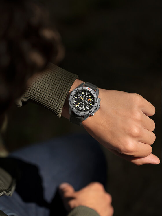 Timex Timex Karóra Expedition Ridge Chronograph TW2W16100 Fekete