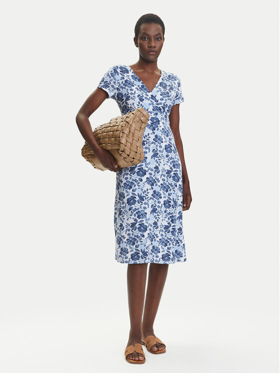 Olsen Olsen Kleid für den Alltag 13002031 Blau Regular Fit