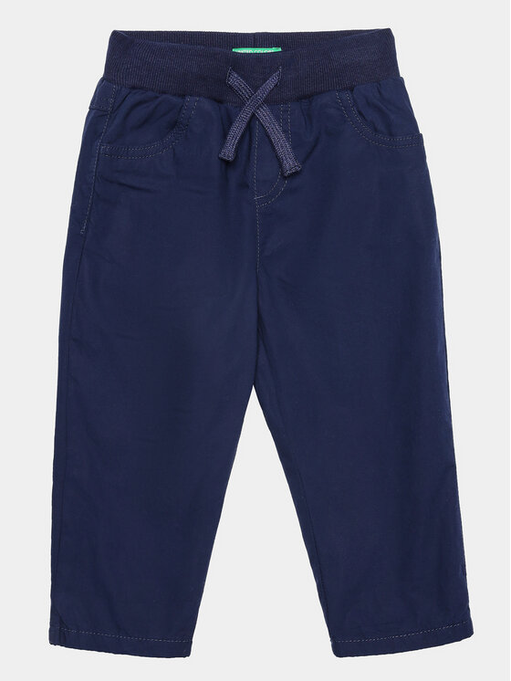 United Colors Of Benetton Jogger nohavice 4TV6GE00J Tmavomodrá Relaxed Fit