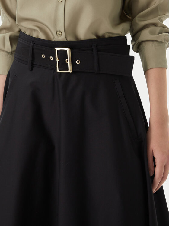 Marella Marella Φούστα σε γραμμή Α Tappeto 2613101101 Μαύρο Regular Fit