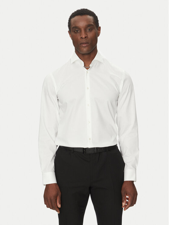 HUGO HUGO Košeľa Kason 50482056 Biela Slim Fit
