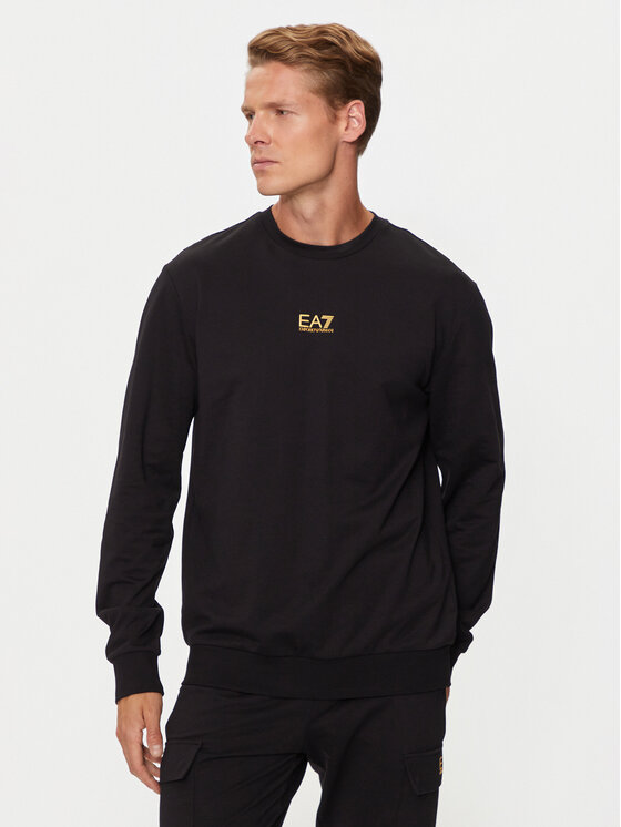 EA7 Emporio Armani EA7 Emporio Armani Mikina 8NPM30 PJVRZ 0208 Černá Regular Fit