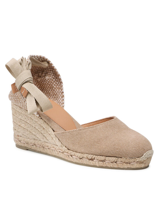 Castañer Castañer Espadryle Carina/6/002 021644-2017 Beżowy