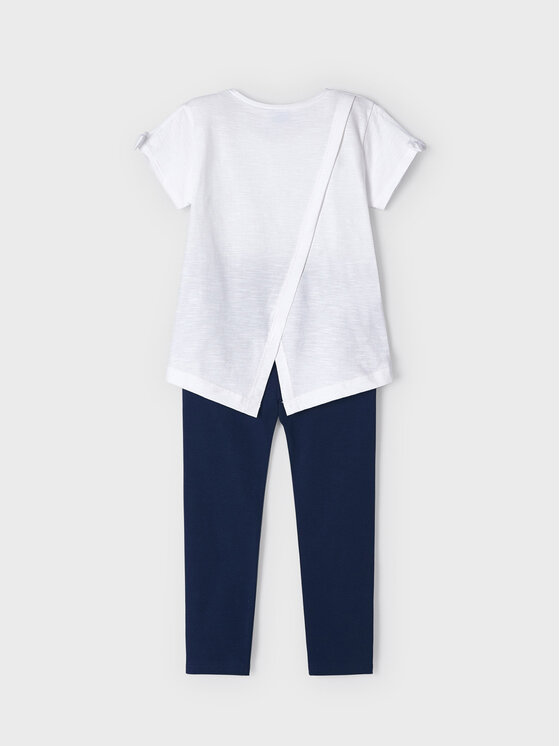 Completo T-shirt e leggings 3783 Blu scuro