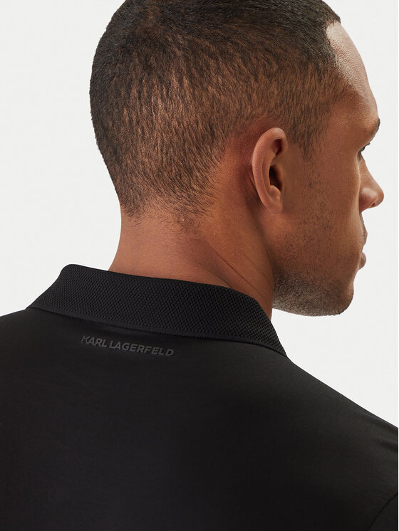 KARL LAGERFELD KARL LAGERFELD Поло 745000 562200 Чорний Regular Fit