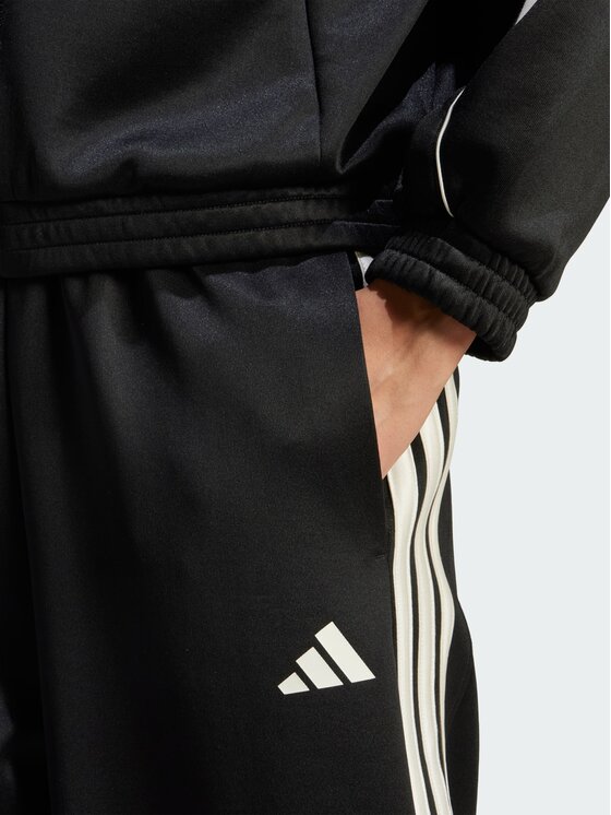 adidas adidas Spodnie dresowe Stadium 3-Stripes Czarny Loose Fit