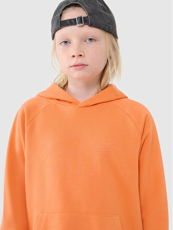4F 4F Bluza BASIC+ Pomarańczowy Oversize