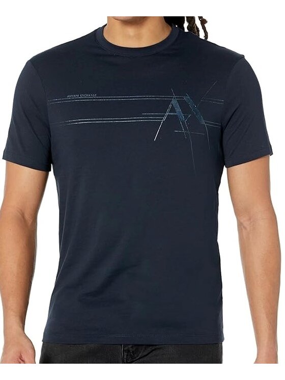Armani Exchange Armani Exchange T-Shirt 6RZTKF ZJ8EZ 1510 Granatowy Slim Fit