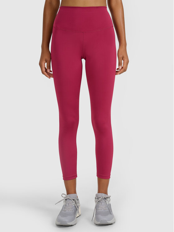 4F 4F Legginsy MULTI ACTIVE Bordowy Slim Fit