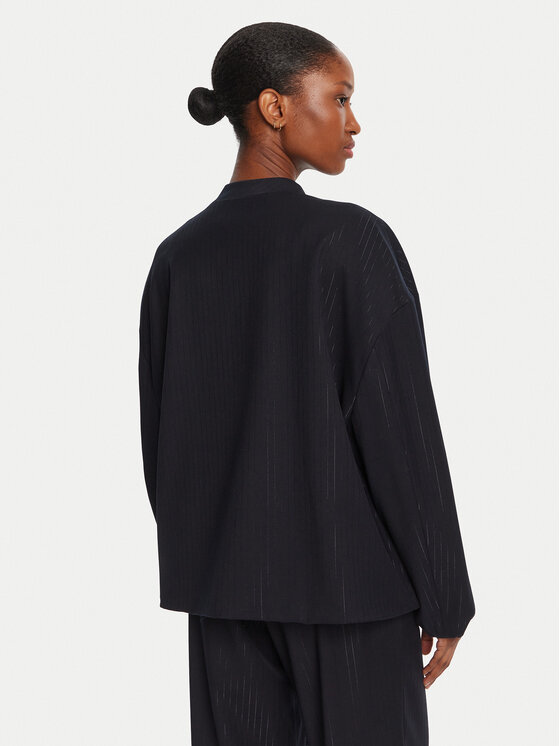 LOLA CASADEMUNT LOLA CASADEMUNT Bunda bomber MF2502005 Tmavomodrá Loose Fit