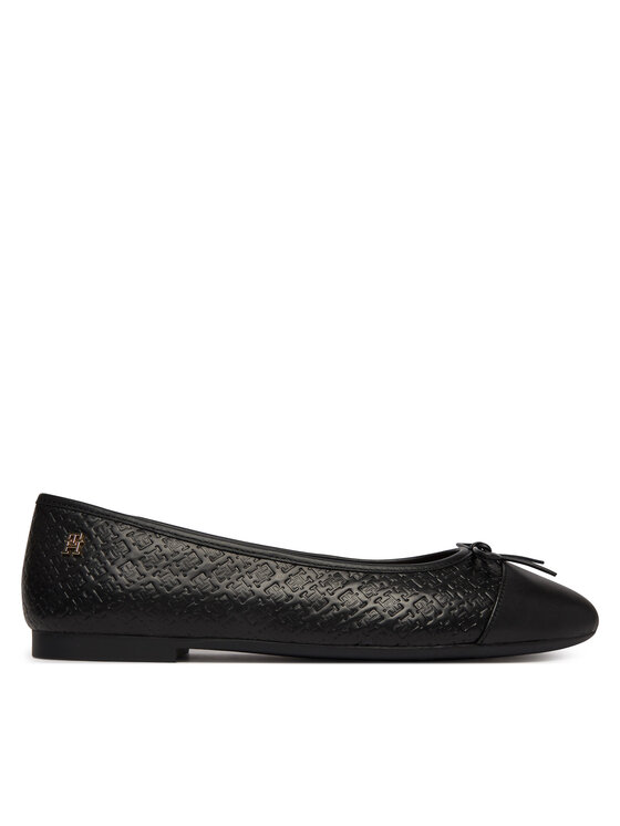 Tommy Hilfiger Balerini Th Monogram Ballerina FW0FW09468 Negru
