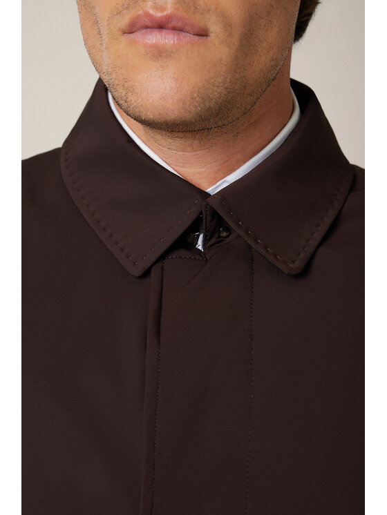 Lancerto Lancerto Płaszcz Kurtka Brązowa Vernier KU073225000004 Brązowy Regular Fit