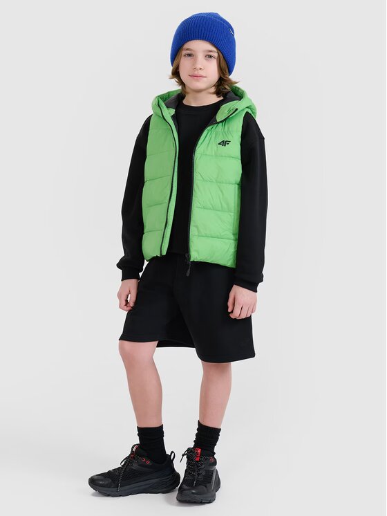 4F 4F Gilet 4FJWSS25TVJAM169-45S Verde Regular Fit